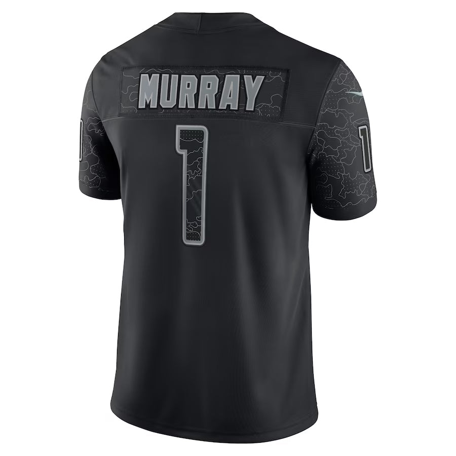 A.Cardinals #1 Kyler Murray Player Black RFLCTV Limited Home Game Ndoa Stitched Jerseys