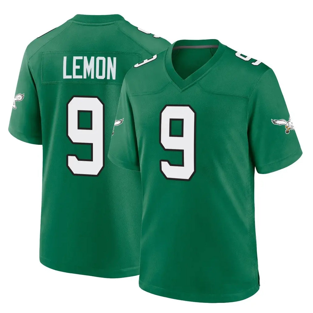 P.Eagles #9 Makai Lemon Player Green Kelly Alternate Home Game Ndoa Stitched Jerseys