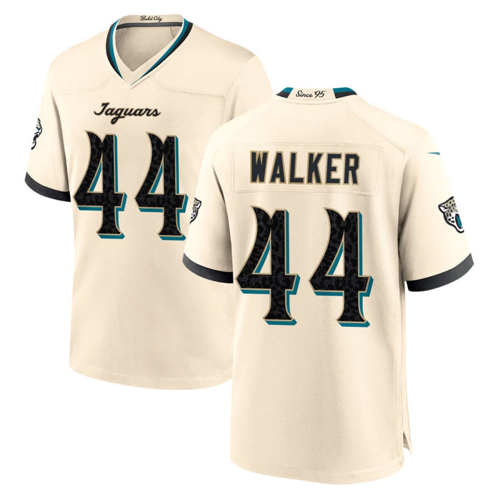 J.Jaguars #44 Travon Walker Player Natural 2026 Rivalries Collection Game Ndoa Stitched Jerseys