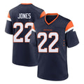 D.Broncos #22 Brandon Jones Player Navy Home Game Ndoa Stitched Jerseys