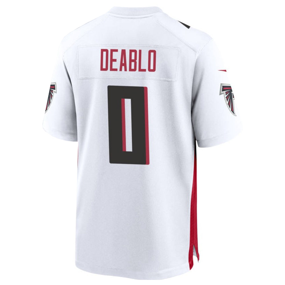 A.Falcons #0 Divine Deablo Player White Home Game Ndoa Stitched Jerseys