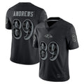 B.Ravens #89 Mark Andrews Player Black RFLCTV Limited Ndoa Stitched Jerseys