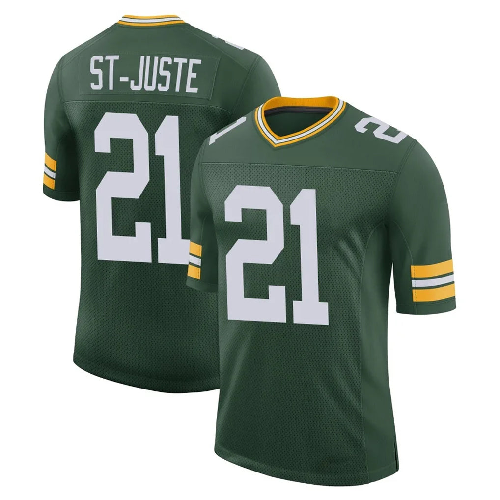 GB.Packers #21 Benjamin St-Juste Player Green Limited Classic Home Game Ndoa Stitched Jerseys