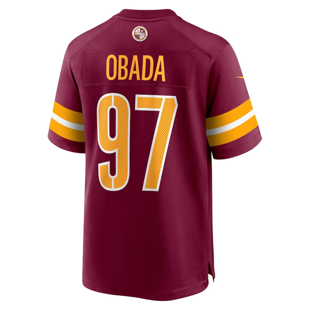 Ndoa W.Commanders #97 Efe Obada Burgundy Game Jersey