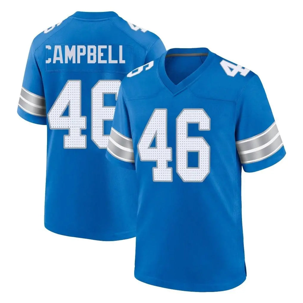 D.Lions #46 Jack Campbell Player Blue Alternate Home Game Ndoa Stitched Jerseys