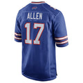 B.Bills #17 Josh Allen Player Royal Home Game Ndoa Stitched Jerseys