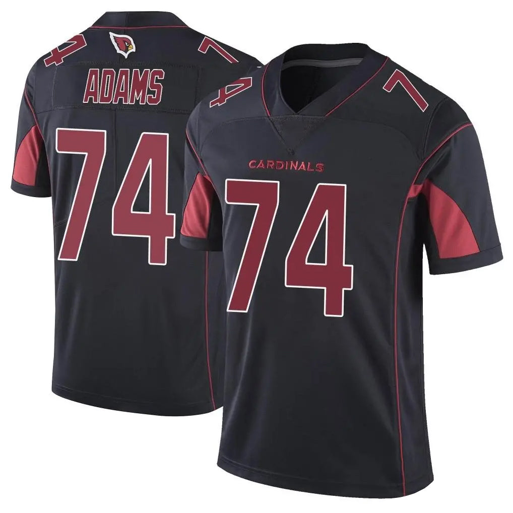 A.Cardinals #74 Isaiah Adams Player Black Limited Elite Home Game Ndoa Stitched Jerseys