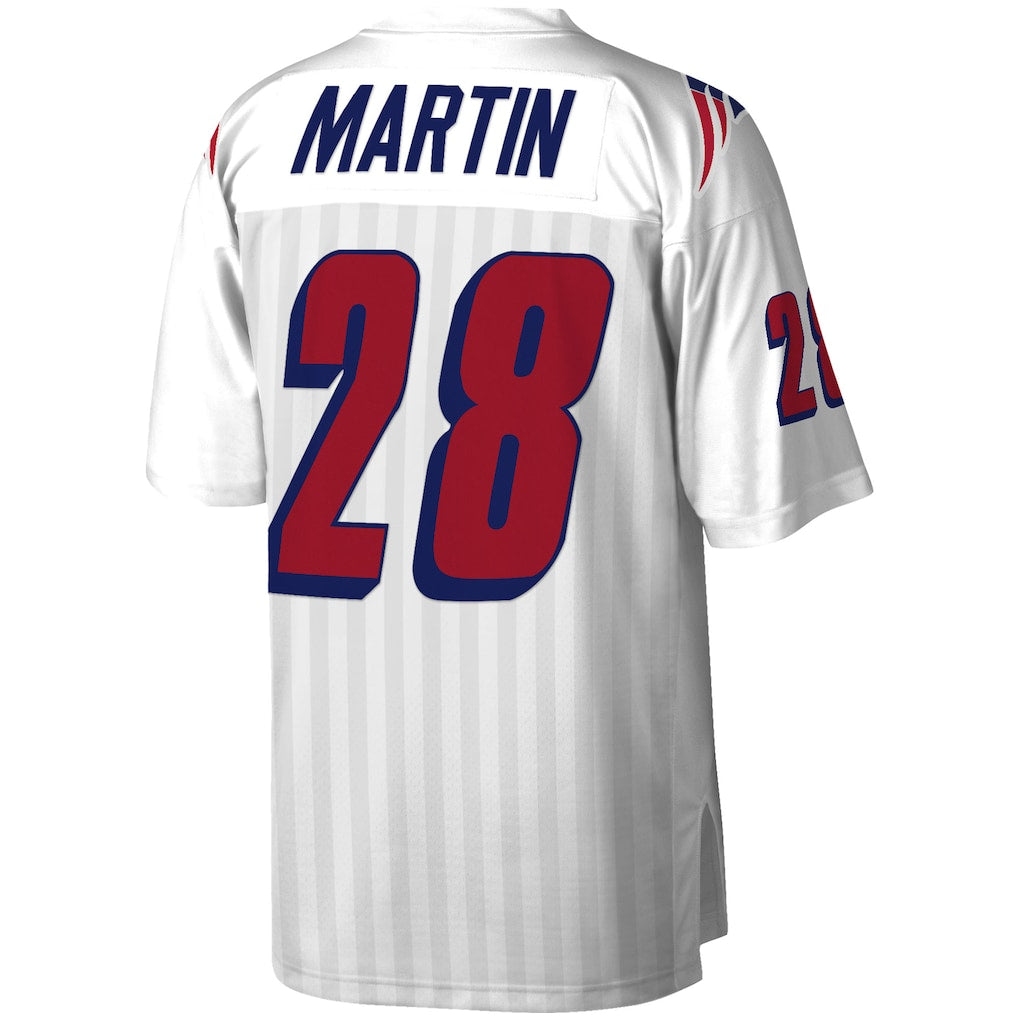 Ndoa NE.Patriots #28 Curtis Martin Mitchell & Ness White Legacy Replica Jersey