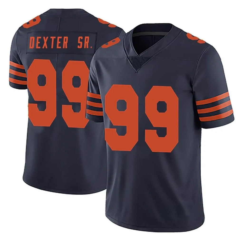 C.Bears #99 Gervon Dexter Sr. Player Navy Blue Alternate Vapor Untouchable Limited Ndoa Stitched Jerseys