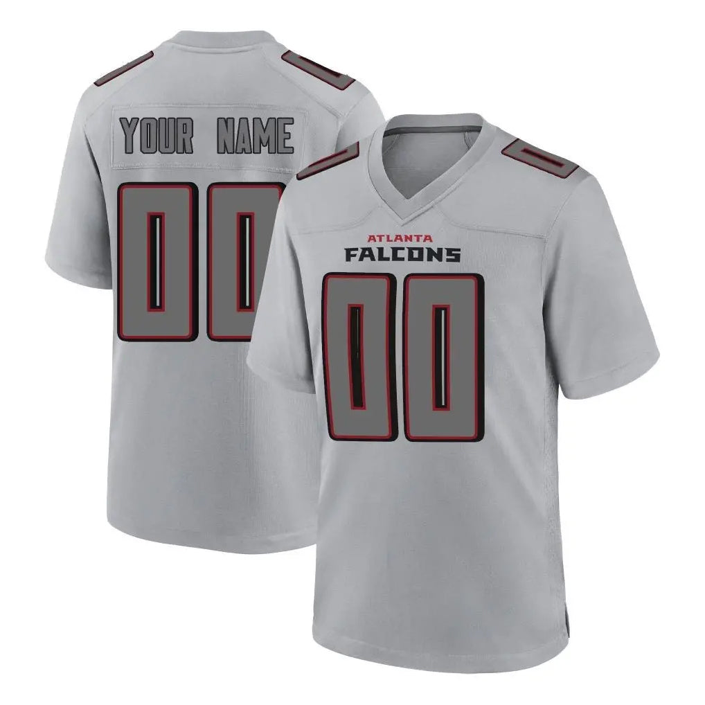 Custom A.Falcons Gray Fashion Home Game Any Name & Numbers Ndoa Stitched Jerseys