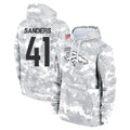 D.Broncos #41 Drew Sanders Player Arctic Camo Salute to Service Hoodies Limited Game Ndoa Stitched Jerseys