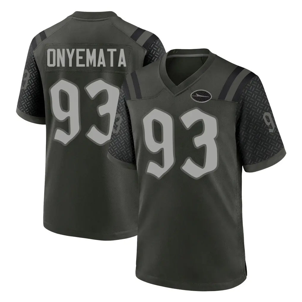 NY.Jets #93 David Onyemata Player Green 2025 Rivalries Collection Home Game Ndoa Stitched Jerseys