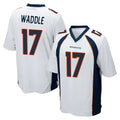 D.Broncos #17 Jaylen Waddle Player White Game Ndoa Stitched Jerseys