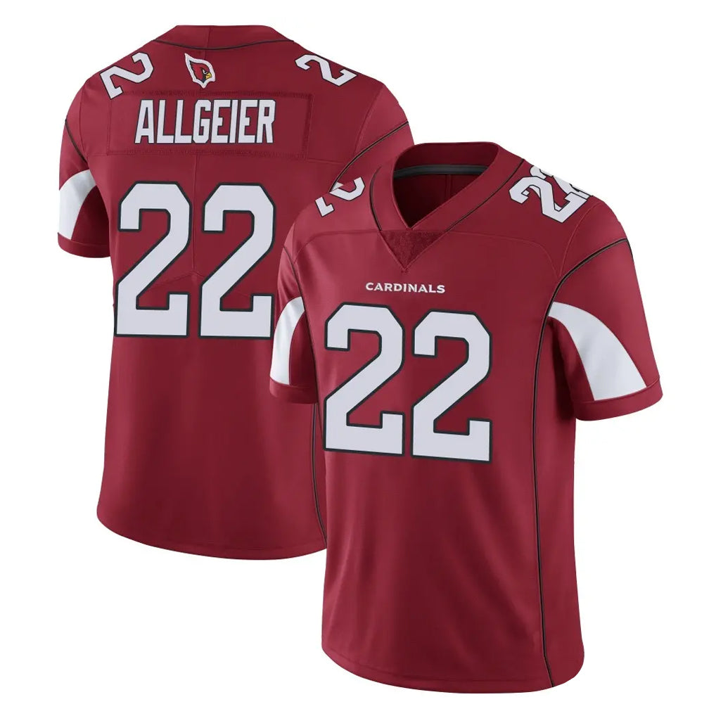 A.Cardinals #22 Tyler Allgeier Player Cardinal Vapor Limited Home Game  Ndoa Stitched Jerseys