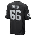 Ndoa LV.Raiders #66 Dylan Parham Black Game Player Jersey