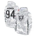 C.Bears #94 Austin Booker Player Arctic Camo Salute to Service Pullover Hoodies Limited Ndoa Stitched Jerseys