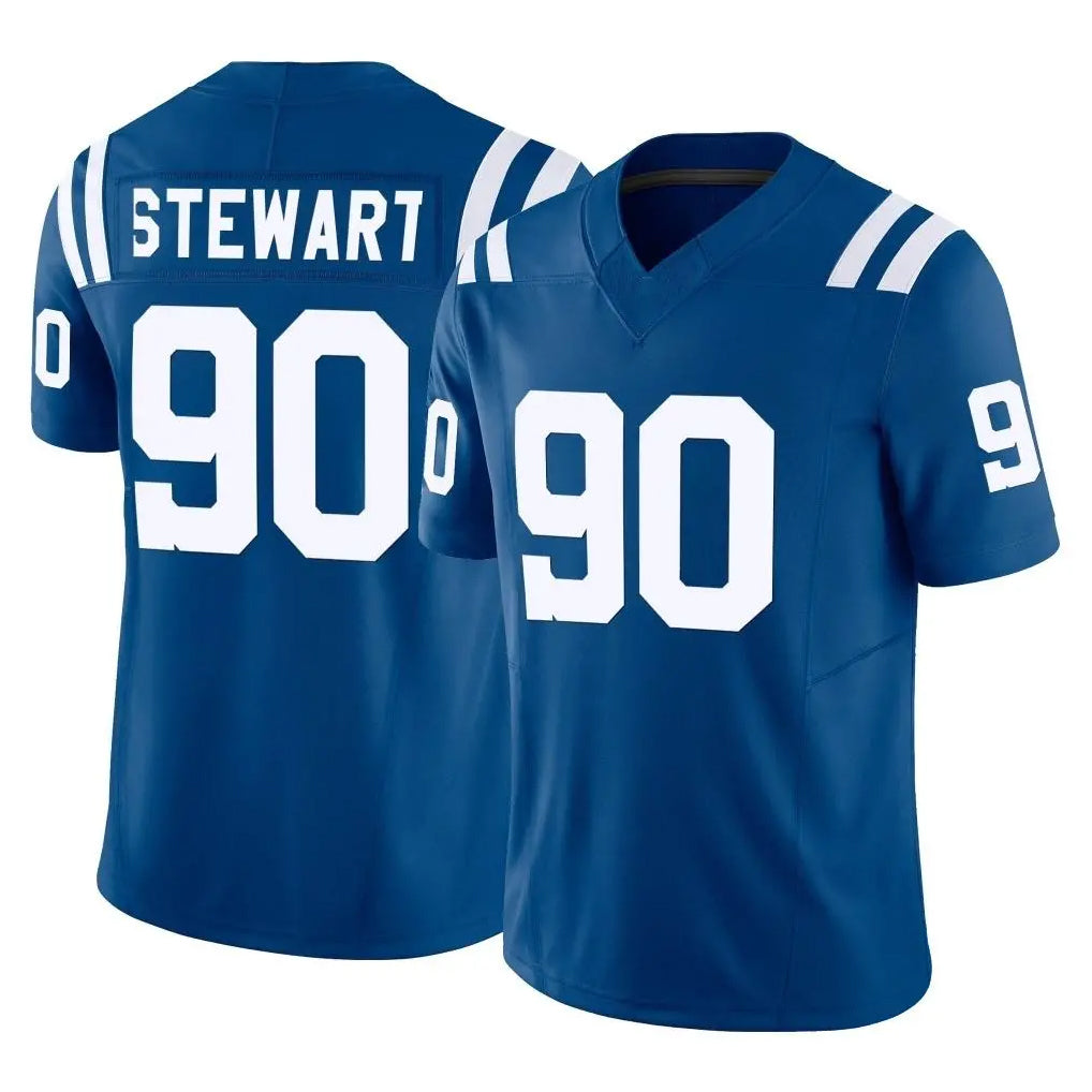 IN.Colts #90 Grover Stewart Player Royal Limited Vapor F.U.S.E. Home Game Ndoa Stitched Jerseys