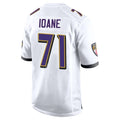 B.Ravens #71 Olaivavega Ioane Player White Alternate Home Ndoa Stitched Jerseys