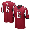 A.Falcons #6 Nick Folk Player Red Color Vapor Home Game Ndoa Stitched Jerseys