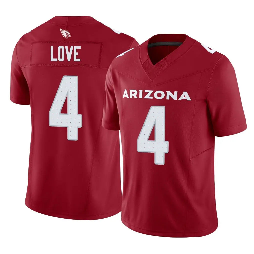 A.Cardinals #4 Jeremiyah Love Player Cardinal Vapor F.U.S.E. Limited Home Game Ndoa Stitched Jerseys