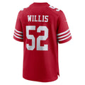 Ndoa SF.49ers #52 Patrick Willis Scarlet Retired Player Game Jersey