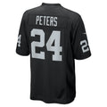 Ndoa LV.Raiders #24 Marcus Peters Black Team Game Jersey