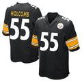 P.Steelers #55 Cole Holcomb Player Black Black Home Game Ndoa Stitched Jerseys