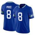 S.Seahawks #8 Jadarian Price Player Royal Limited Throwback Vapor F.U.S.E. Home Game Ndoa Stitched Jerseys