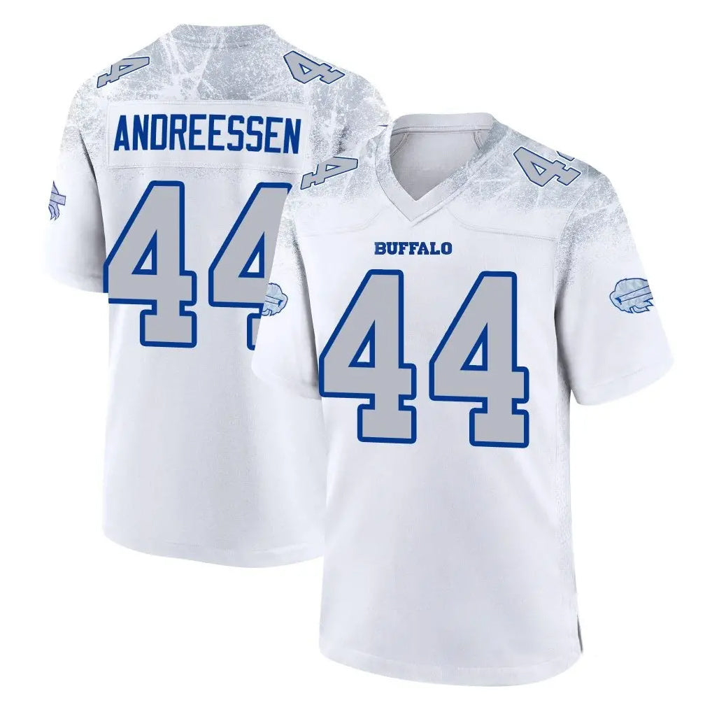 B.Bills #44 Joe Andreessen Player White Rivalries Collection Ndoa Stitched Jerseys