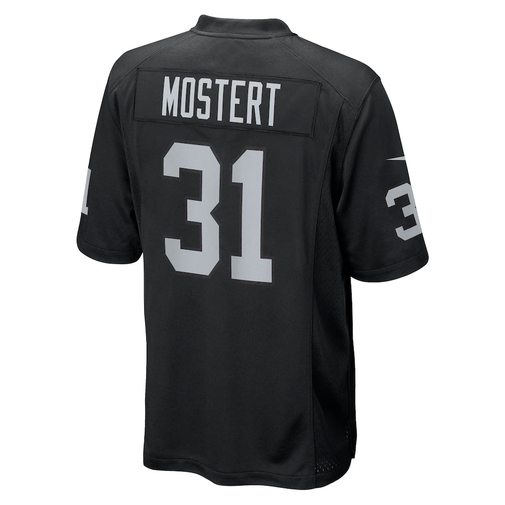 Ndoa LV.Raiders #31 Raheem Mostert Black Team Game Jersey
