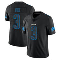D.Lions #3 Jack Fox Player Black Impact Limited Home Game Ndoa Stitched Jerseys