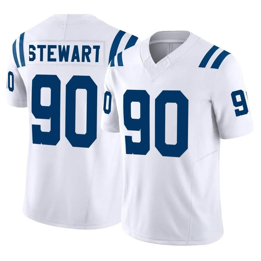 IN.Colts #90 Grover Stewart Player White Limited Vapor F.U.S.E. Home Game Ndoa Stitched Jerseys