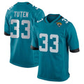 J.Jaguars #33 Bhayshul Tuten Player Teal Home Game Ndoa Stitched Jerseys