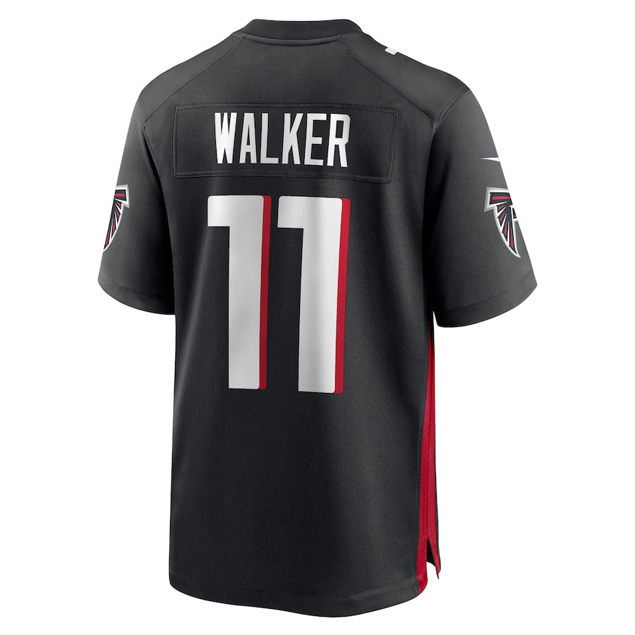 A.Falcons #11 Jalon Walker Player Black Home Game Ndoa Stitched Jerseys