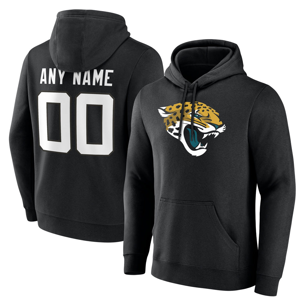 Custom J.Jaguars Black Pullover Hoodies Limited Any Name & Numbers Ndoa Stitched Jerseys