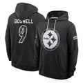 P.Steelers #9 Chris Boswell Player 2026 Black Logo Pullover Hoodies Limited Game Ndoa Stitched Jerseys