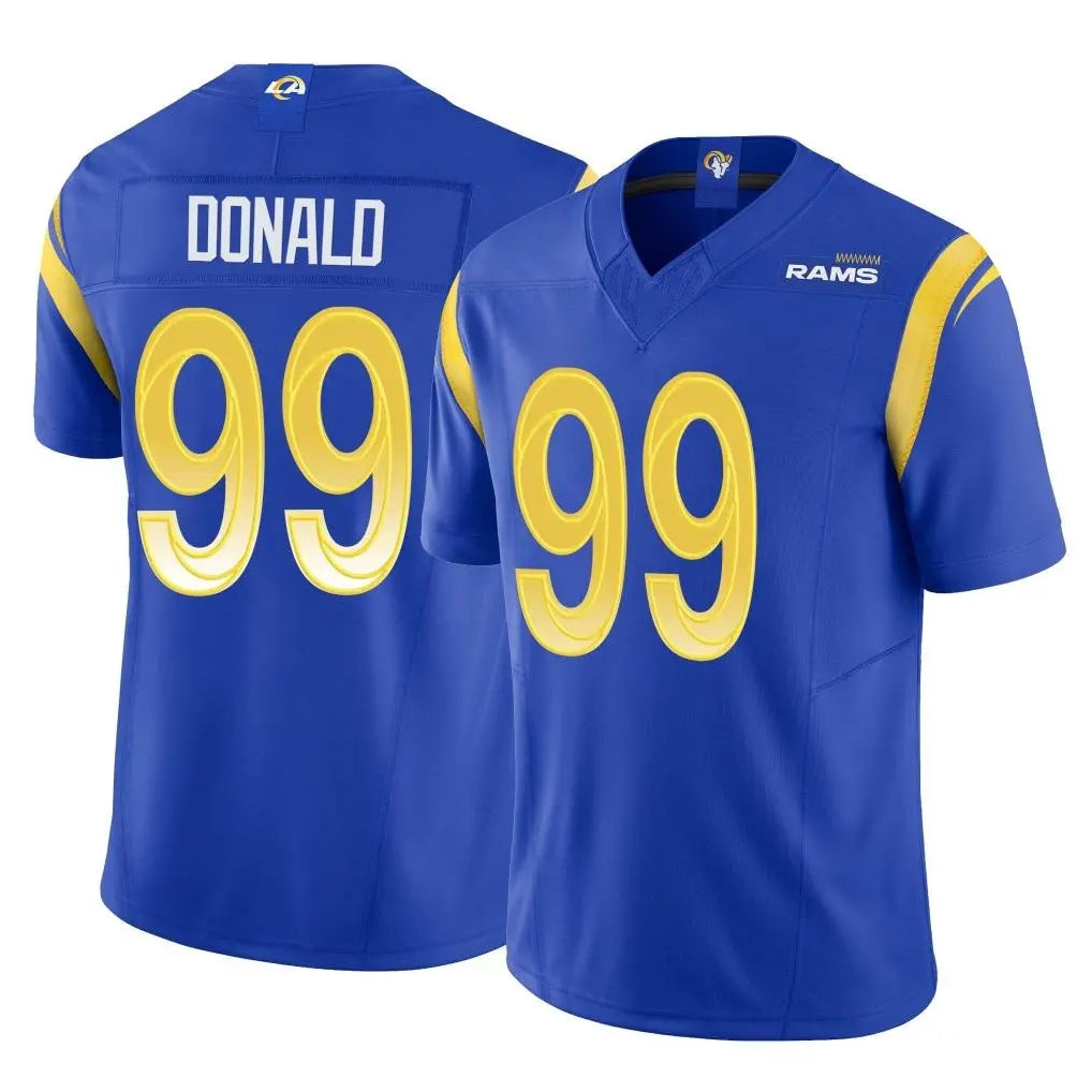 LA.Rams #99 Aaron Donald Player Royal Limited Vapor F.U.S.E. Home Game Ndoa Stitched Jerseys