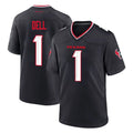 H.Texans #1 Tank Dell Player Navy Team Home Game Ndoa Stitched Jerseys