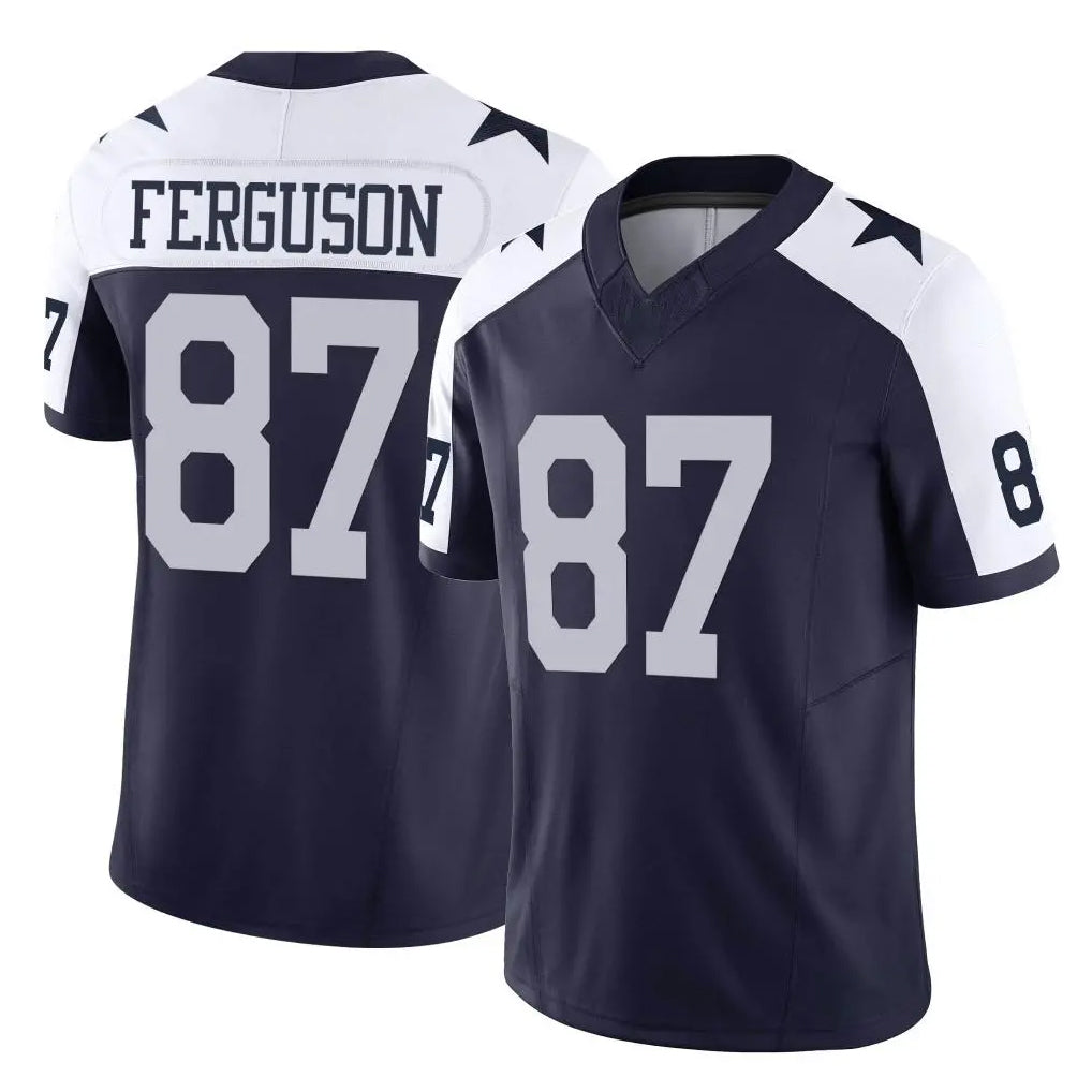 D.Cowboys #87 Jake Ferguson Player Navy-White Limited Alternate Vapor F.U.S.E. Home Game Ndoa Stitched Jerseys