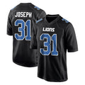 D.Lions #31 Kerby Joseph Player Black Fashion Home Game Ndoa Stitched Jerseys