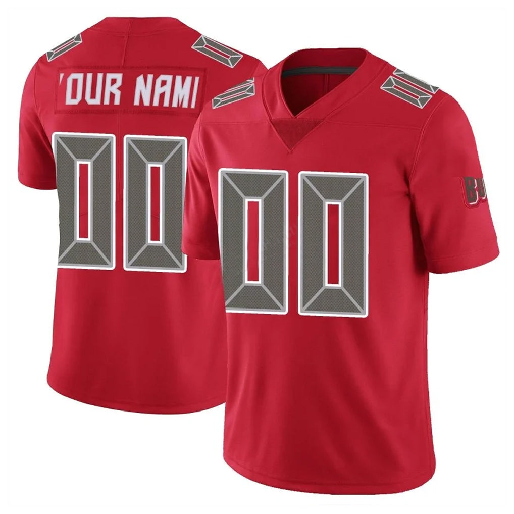 Custom TB.Buccaneers Red Limited Color Rush Home Game Any Name & Numbers Ndoa Stitched Jerseys