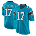 C.Panthers #17 Xavier Legette Player Blue Game Ndoa Stitched Jerseys
