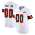 Custom C.Browns White Limited Vapor Untouchable Home Game Any Name & Numbers Ndoa Stitched Jerseys