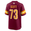 Ndoa W.Commanders #73 Trent Scott Burgundy Game Jersey
