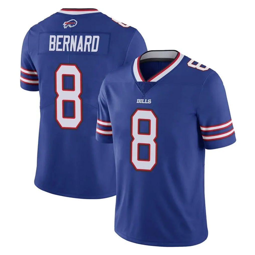 B.Bills #8 Terrel Bernard Player Royal Vapor Untouchable Limited Ndoa Stitched Jerseys
