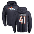 D.Broncos #41 Drew Sanders Player Navy Pullover Hoodie Limited Ndoa Stitched Jerseys