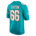 Ndoa M.Dolphins #66 Lester Cotton Sr. Aqua Home Game Player Jersey