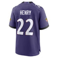 B.Ravens #22 Derrick Henry Player Purple Home Game Ndoa Stitched Jerseys