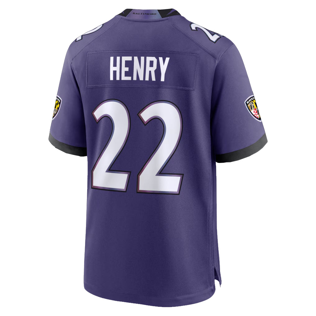 B.Ravens #22 Derrick Henry Player Purple Home Game Ndoa Stitched Jerseys