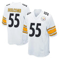 P.Steelers #55 Cole Holcomb Player White Home Game Ndoa Stitched Jerseys